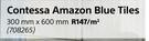 Contessa Amazon Blue Tiles-300mm x 600mm Per Sqm