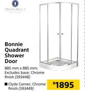 Prima Bella Bonnie Quadrant Shower Door-885mm x 885mm