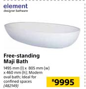 Element Free Standing Maji Bath-1495mm(l) x 805mm(w) x 460mm(h)