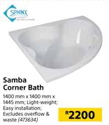Sphinx Samba Corner Bath-1400mm x 1400mm x 1445mm