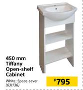 450mm Tiffany Open-Shelf Cabinet White Space Saver
