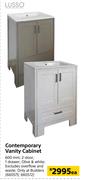 Lusso 600mm Contemporary Vanity Cabinet-Each