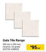 Gala Tile Range Ceramic 1st Grade 330mm X 330m-Per Sqm