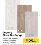 Legong Floor Tile Range Grade 1 250mm X 500mm-Per Sqm