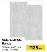 Vida Wall Tile Range Grade 1 300mm X 600mm-Per Sqm