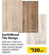 Earthwood Tile Range 250mm X 500mm-Per Sqm