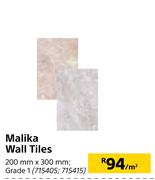 Malika Wall Tiles Grade 1 200mm X 300mm-Per Sqm