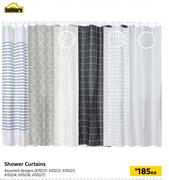 Builders Shower Curtains Assorted Designs-Each