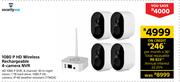 Securityvue 1080 P HD Wireless Rechargeable 4-Camera NVR 779424