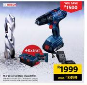 Bosch 18V Li-Ion Cordless Impact Drill GSB 180-LI 743706