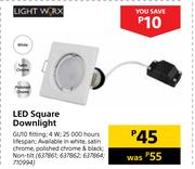Light Worx LED Square Downlight