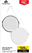 Design House 510mm Round Rope Mirror-Each