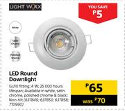 Light Worx LED Round Downlight