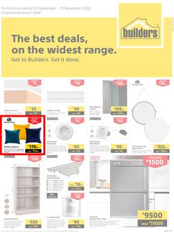 Builders Botswana : The Best Deals On The Widest Range (29 September - 30 November 2020), page 1
