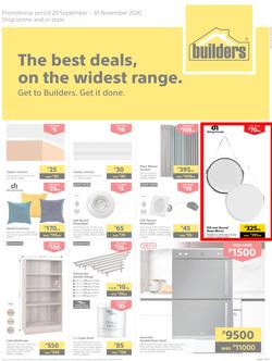 Builders Botswana : The Best Deals On The Widest Range (29 September - 30 November 2020), page 1