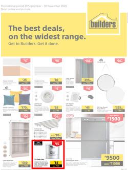 Builders Botswana : The Best Deals On The Widest Range (29 September - 30 November 2020), page 1
