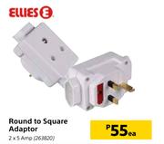 Ellies Round To Square Adaptor-Each