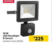 Eurolux 10W LED Floodlight & Sensor