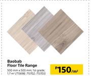 Baobab Floor Tile Range-500mm x 500mm Per Sqm