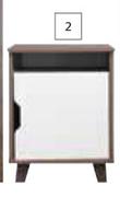 Home & Kitchen Walnut Pedestal 450mm x 450mm x 650mm