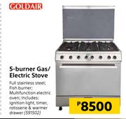 Goldair 5 Burner Gas/ Electric Stove