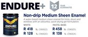Duram Endure+ 1Ltr Non-Drip Medium Sheen Enamel In Pastel Base