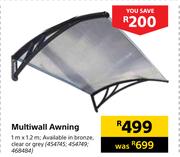 Multiwall Awning 1m x 1.2m