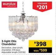 Eurolux 3 Lights Otis Chandelier