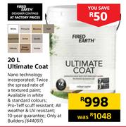 Fired Earth Ultimate Coat-20Ltr