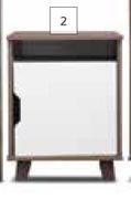 Home&Kitchen Walnut Pedestal 450mm x 450mm x 650mm