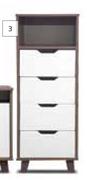 Home&Kitchen Walnut Tallboy 450mm x 450mm x 1200mm