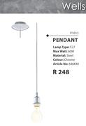 Wells Pendant P1013