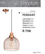 Straiton Pendant P1015C