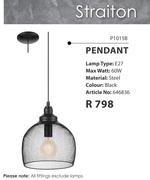Straiton Pendant P1015B