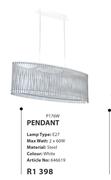 Sendero Pendant P176W