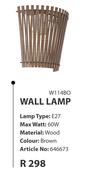 Sendero Wall Lamp (W114BO)