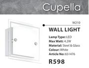 Cupella Wall Light W210