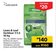 Wonder Lawn & Leaf Fertiliser 7:1:3-10Kg