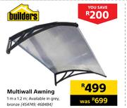 Builders Multiwall Awning-1m x 1.2m