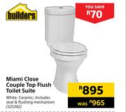 Builders Miami Close Couple Top Flush Toilet Seat