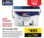 Dulux Acrylic PVA-10Ltr