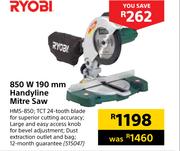 Ryobi 850W 190mm Handyline Mitre Saw HMS-850