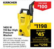 Karcher 1400W 110 Bar High Pressure Washer