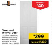 Solid Doors Townsend Internal Door-2032mmX813mm