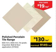 Polished Porcelain Tile Range-600mmX600mm