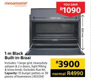 Megamaster Black Built-In-Braai