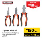 Mastercraft 3 Piece Plier Set-Per Set