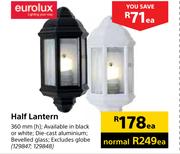 Eurolux Half Lantern-360mm (h) Each