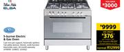 Italian Made Elba 5 Buner Electric & Gas Oven