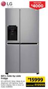 LG 601Ltr Side By Side Fridge